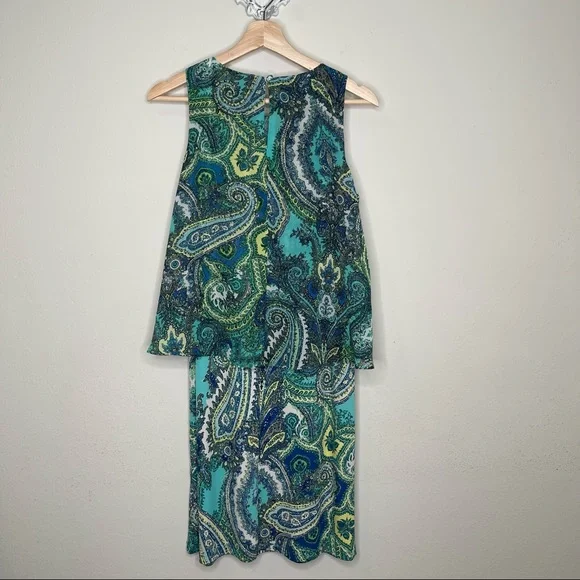 MSK sleeveless paisley print dress - Picture 2 of 9